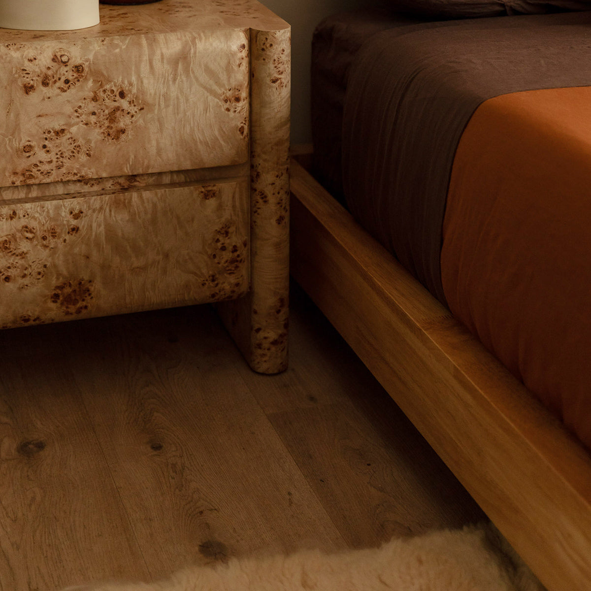 Kami Timber Platform Queen Bed Frame