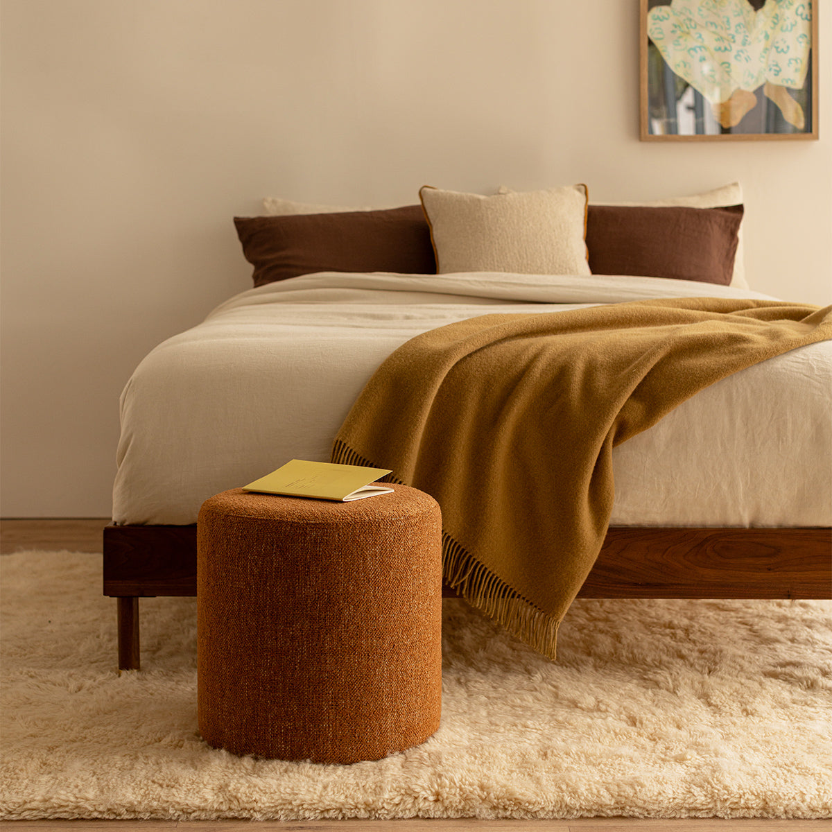 Juliette Fabric Ottoman (40cm)