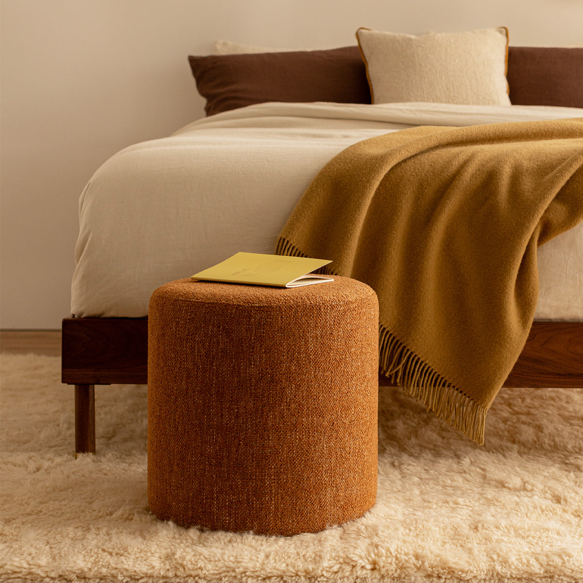 Juliette Fabric Ottoman (40cm)