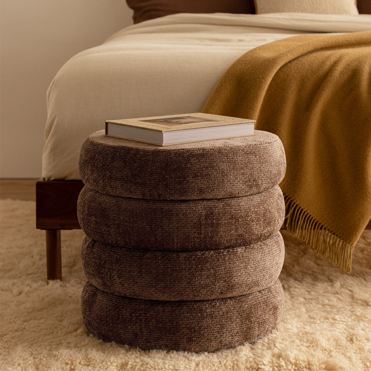 Mecca Round Storage Ottoman
