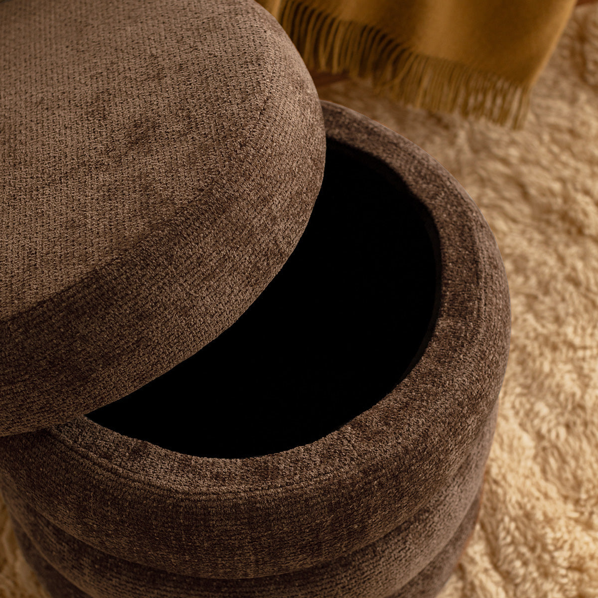Mecca Round Storage Ottoman