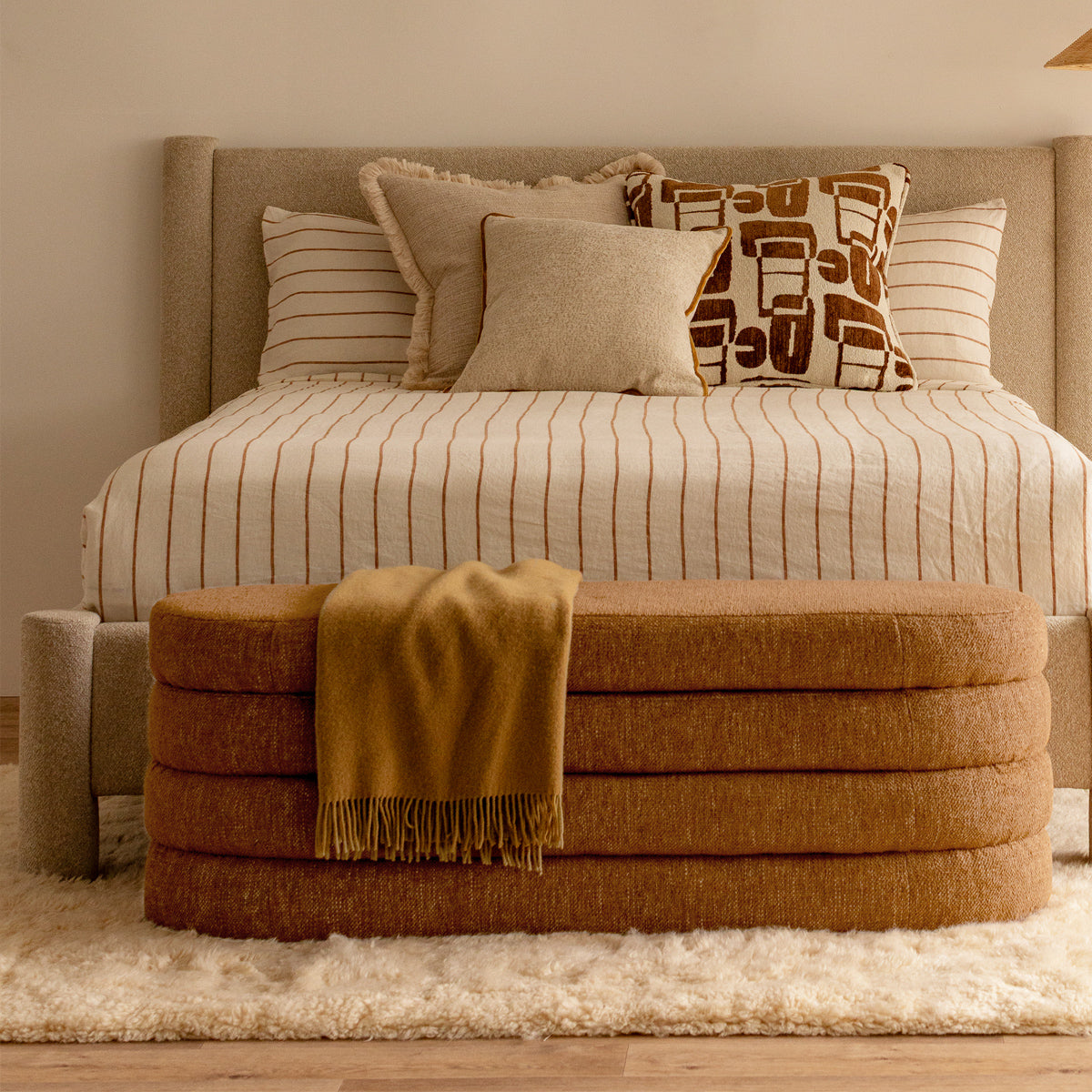 Mecca Oval Storage Ottoman