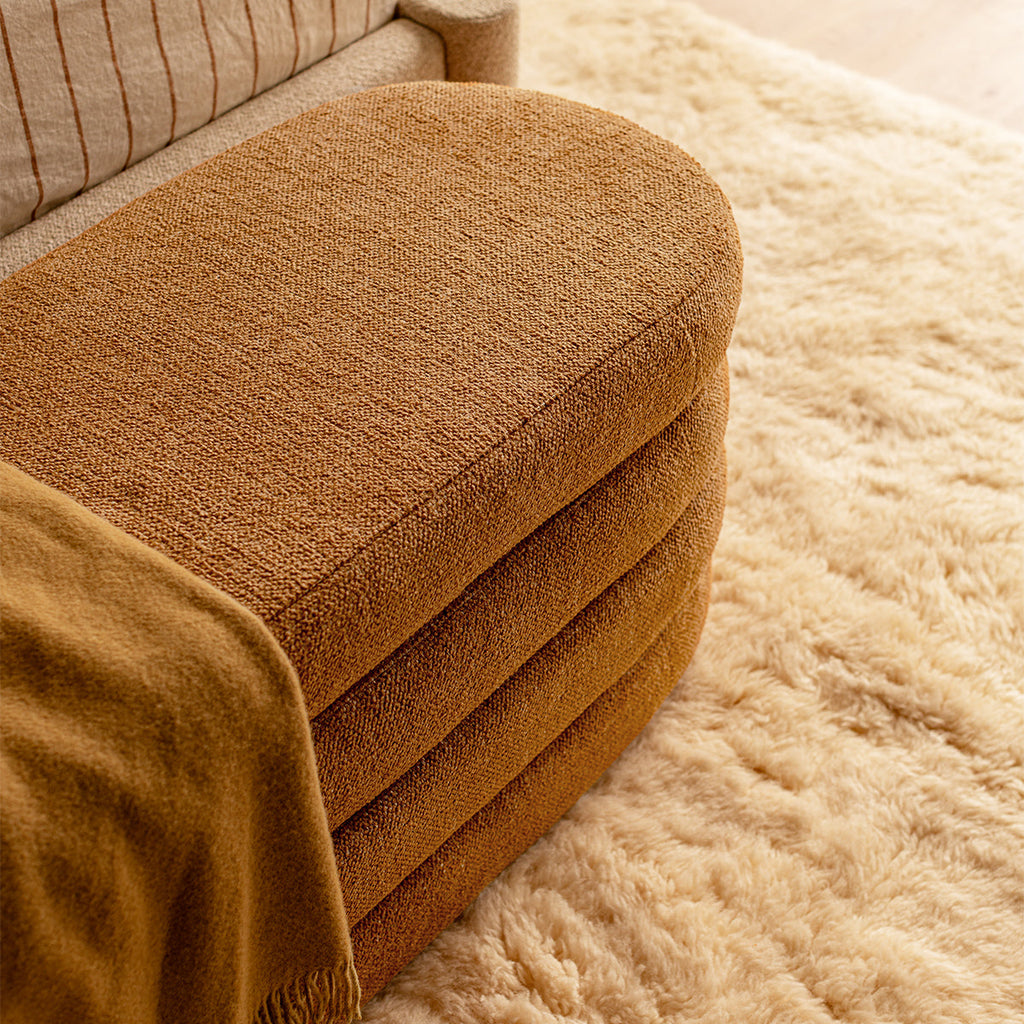 Mecca Oval Storage Ottoman