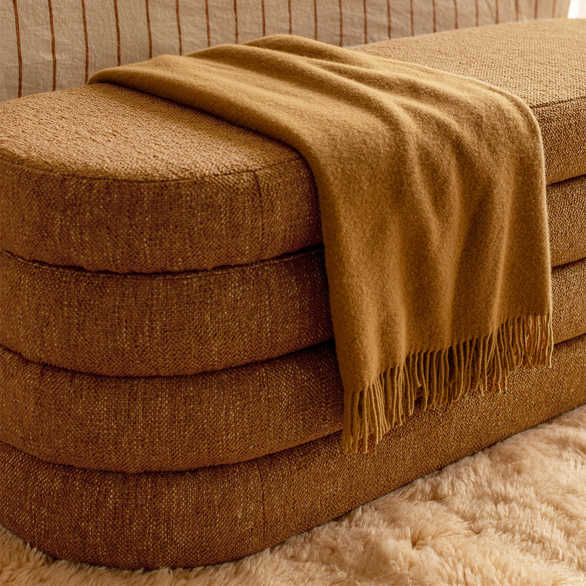 Mecca Oval Storage Ottoman