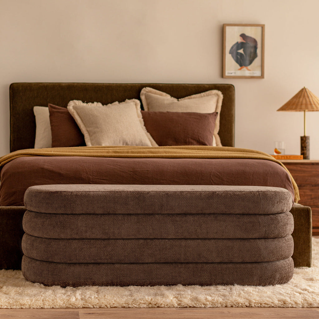 Mecca Oval Storage Ottoman