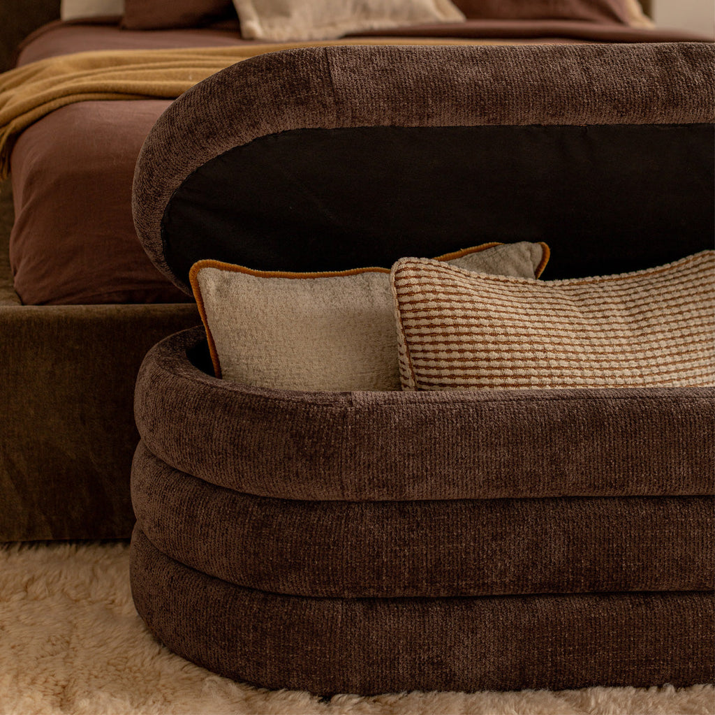 Mecca Oval Storage Ottoman