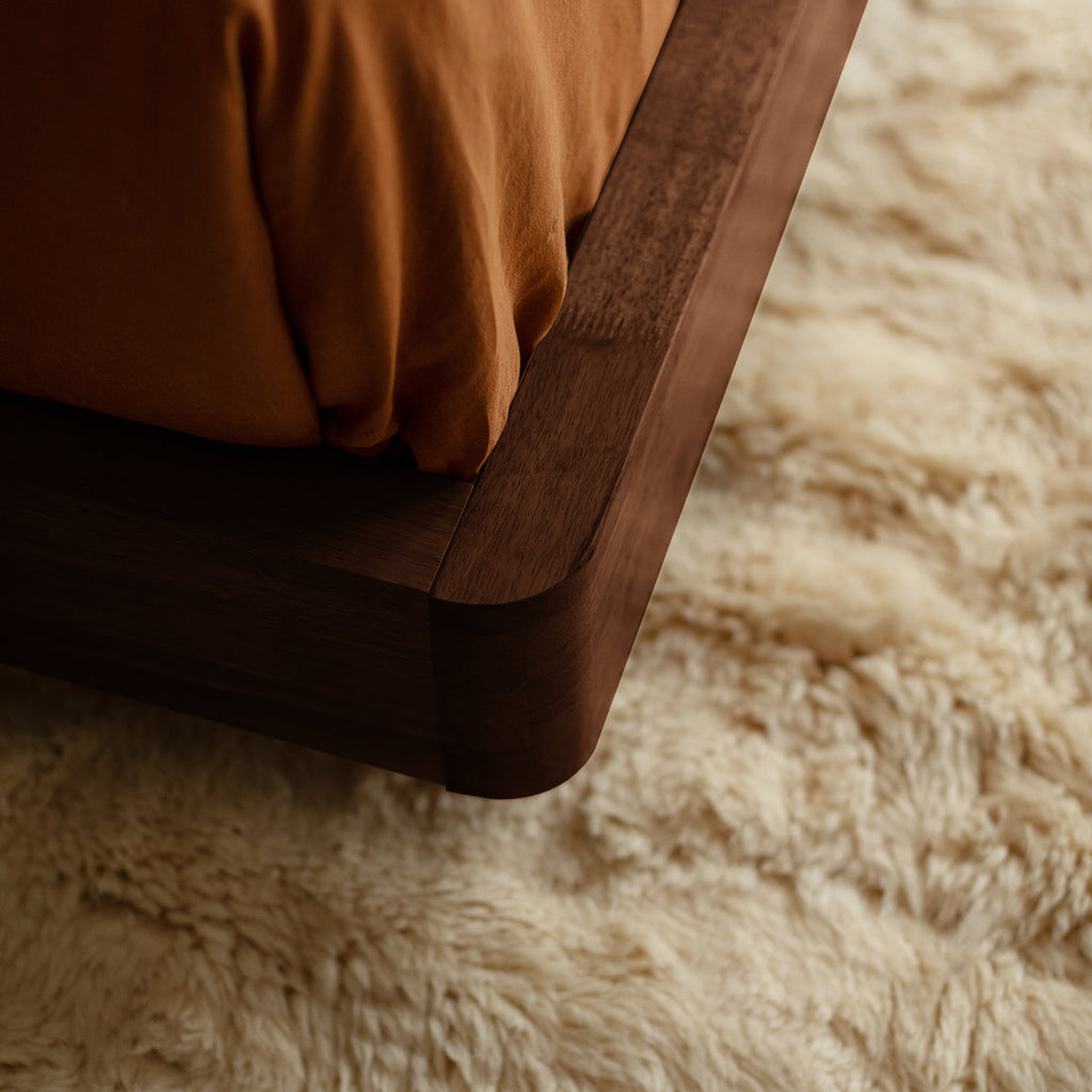 Kami Timber Platform Queen Bed Frame