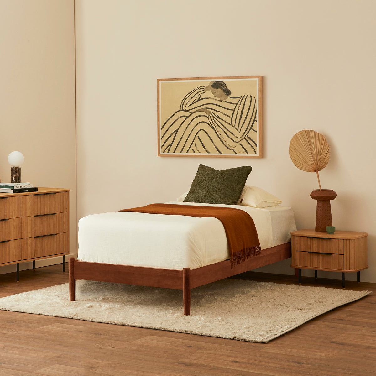 Luna Timber King Single Bed Frame