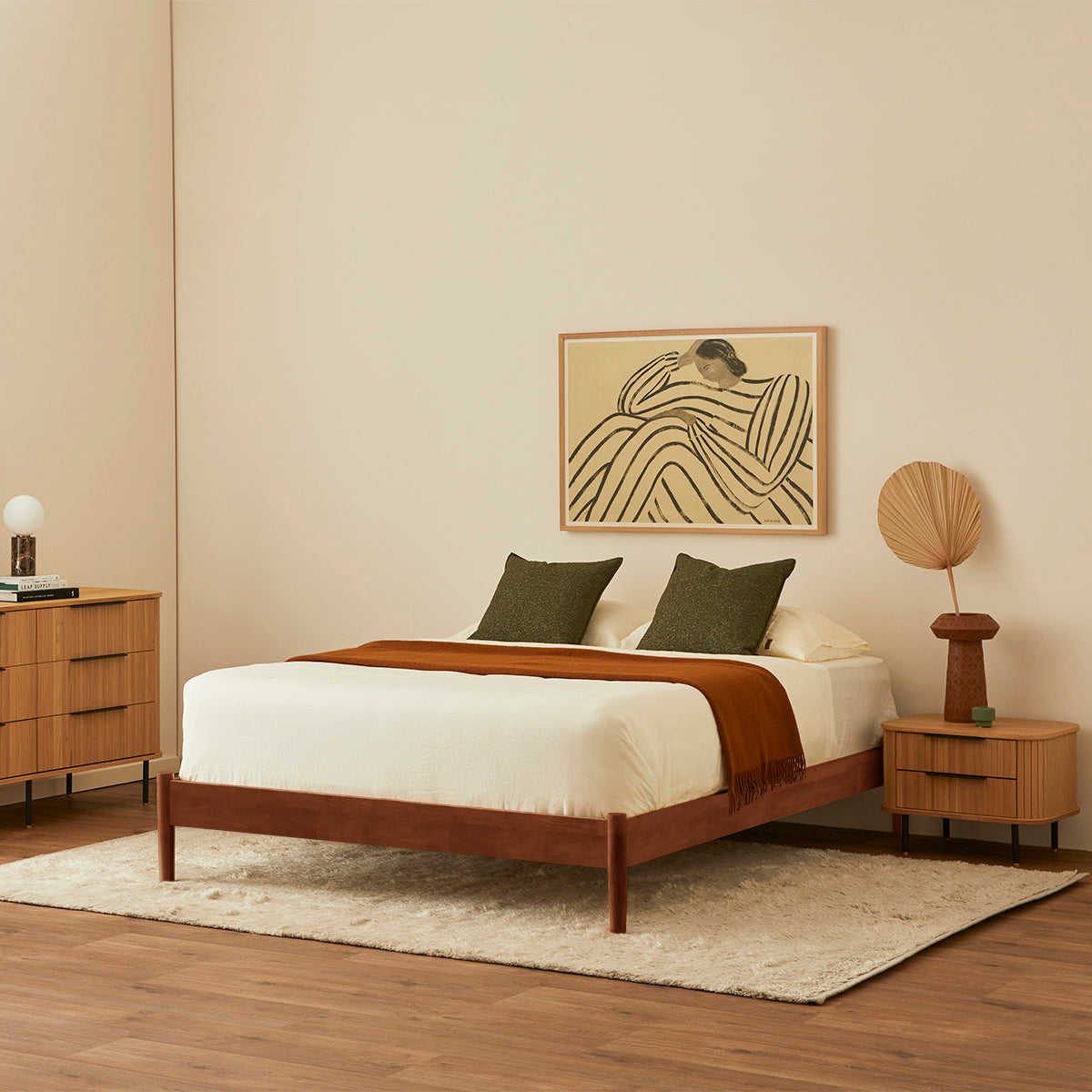 Luna Timber Queen Bed Frame