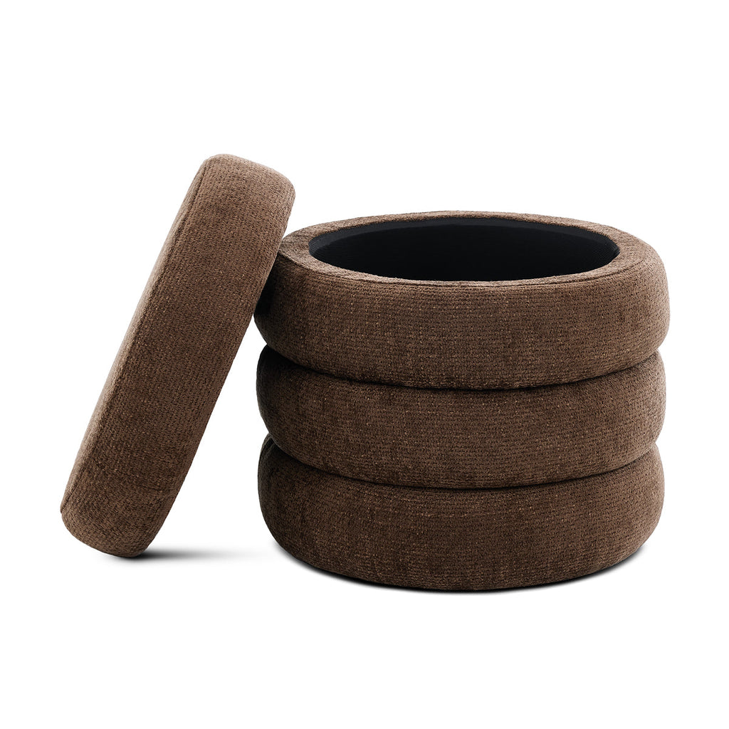 Mecca Round Storage Ottoman