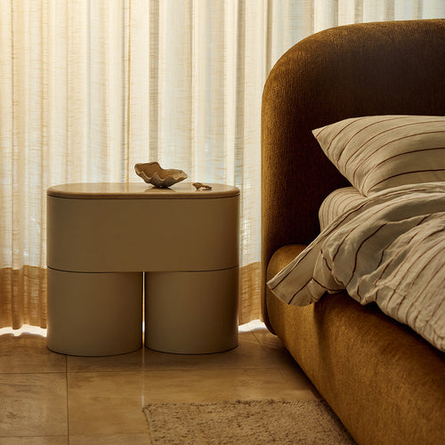 Fin Bedside Table
